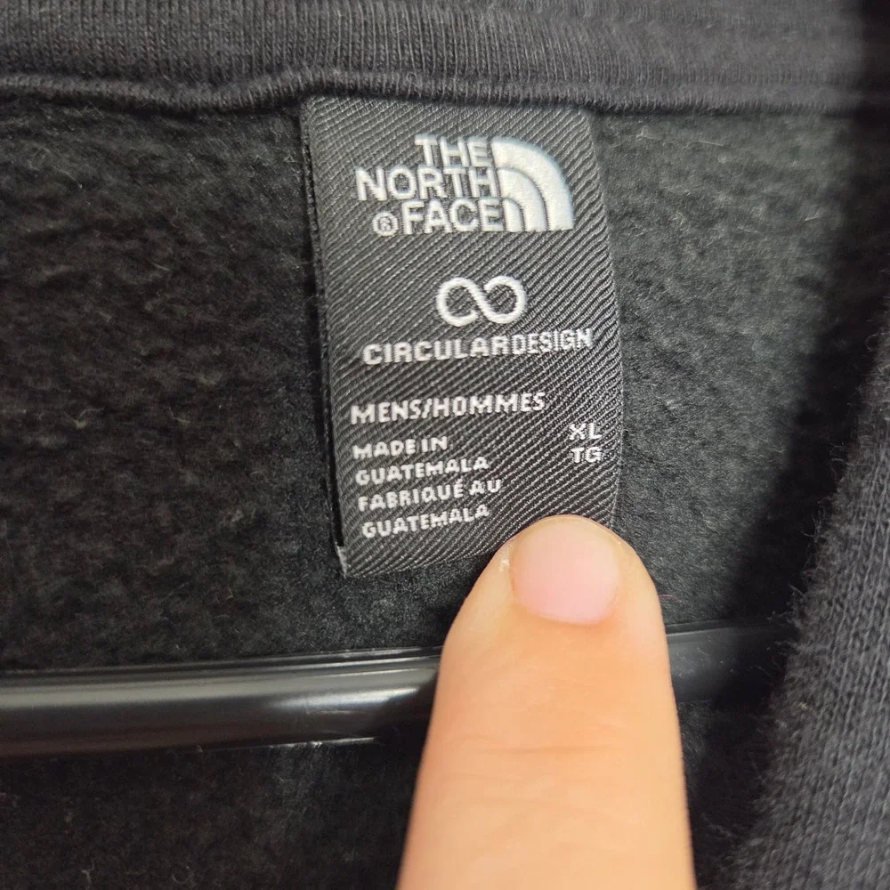 The North Face Mens Black Circular Design Graphic Hoodie XL Never Stop Exploring
